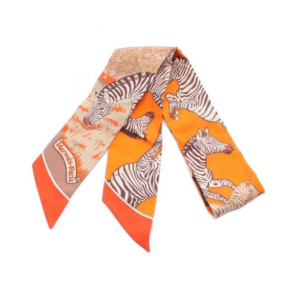 Hermes Les Zebres Silk Scarf - Picture 1 of 7